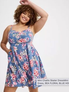 Mini Challis Skater Dress, Multi-Color Size 3